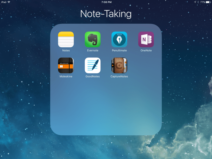 Notebook app